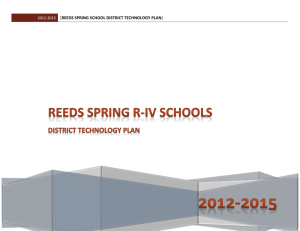 Technology Planning - Reeds Spring School District