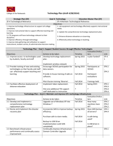 College of the Redwoods Technology Plan (draft 4/28/2014
