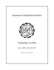 2014-17 PUSD Technology Use Plan
