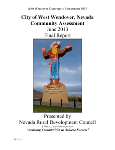 West Wendover Community Assessment 2013