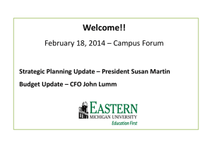 February 18, 2014 Presentation by President Martin