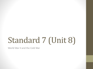 Standard 7 (Unit 8) - TFA South Carolina Social Studies