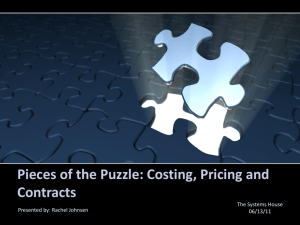 Pricing and Contracts presentation