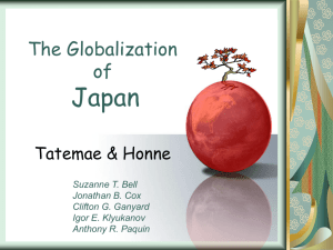 The Globalization of Japan
