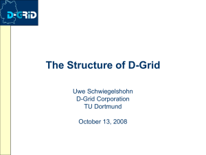 Project Structure of D-Grid Service Layer Projects