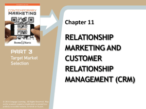 Relationship Marketing