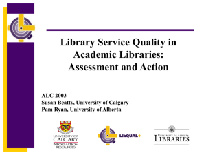 Library Service Quality in Academic Libraries