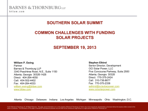 William Ewing - SolarSummitPresentation-9-18-2013