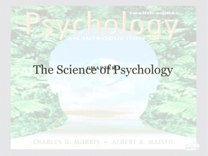 The Science of Psychology