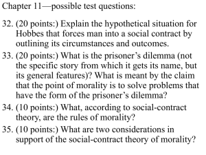 Hobbes' Social Contract Theory