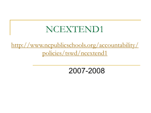 NCEXTEND1 2007-08