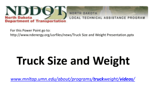 Truck Size and Weight Presentation