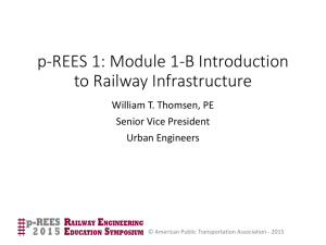 Module 1-B Intro to Railway Infrastructure