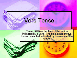 Verb Tense