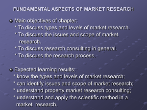 2 FUNDAMENTAL ASPECTS OF MARKET RESEARCH