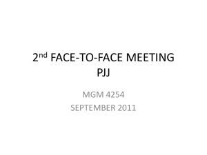 2nd FACE-TO-FACE MEETING PJJ