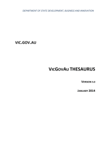 VicGovAu Thesaurus - Victorian Government