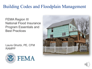 Building Codes and Floodplain Management