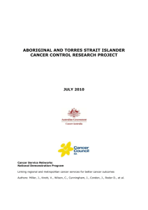 Aboriginal and Torres Strait Islander Cancer