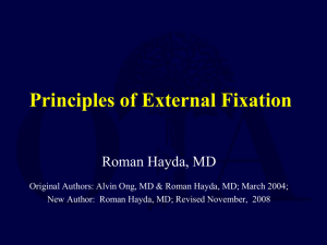 Principles of External Fixation - Orthopaedic Trauma Association
