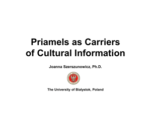 Priamels as Carriers of Cultural Information