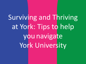 Resources and Services at York