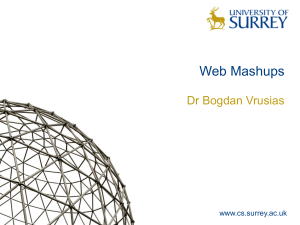 Web_Mashup_BV - Department of Computing