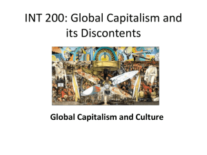 Global Capitalism and Culture