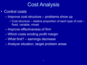 3 - Cost Analysis