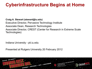 Cyberinfrastructure Begins at Home Craig A