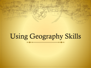 Using Geography Skills