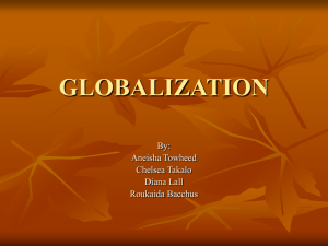 Globalization – Student Presentation