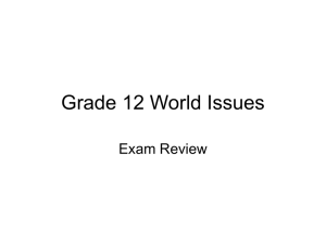 Grade 12 World Issues - Hale
