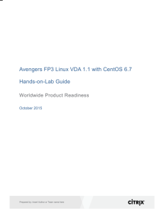 Linux VDA on Centos Lab Guide V2