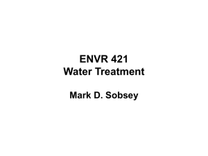 ENVR 421 Water Treatment