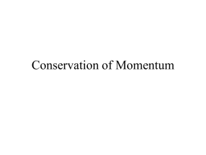 Conservation of Momentum - brunswickschools.org