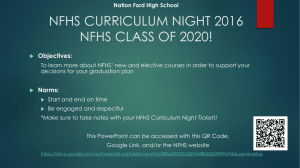 Curriculum Night 2016 - Nation Ford High School