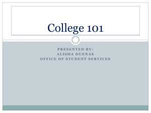 College 101 - Pawnee Schools