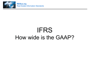IFRS Presentation to Accounting and PMC