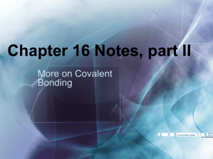 Chapter 16 Notes, part II