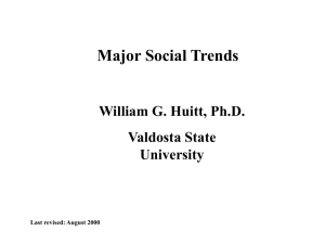 Major Social Trends - Educational Psychology Interactive
