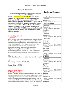 Basic Grant Budget Narrative 2013