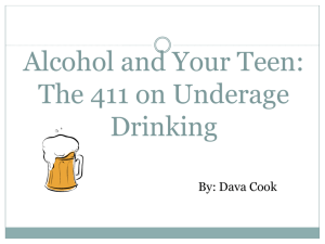 Alcohol and Your Teen: The Truth About Underage Drinking