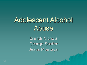Adolescent Alcoholism