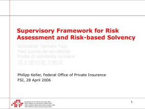 Supervisory Framework for Risk Assessment and Risk