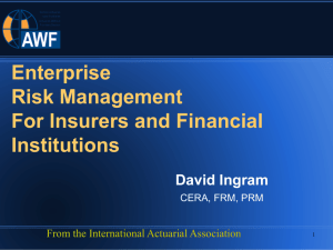 Enterprise Risk Management For Insurers and Financial