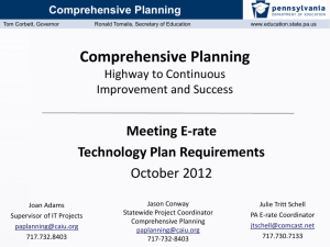 Comprehensive Planning - E