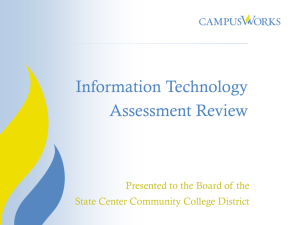 CampusWorks IT Assessment Review 01-24-2012