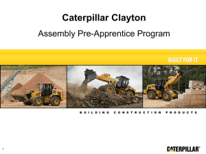 Caterpillar Pre-Apprenticeship Program