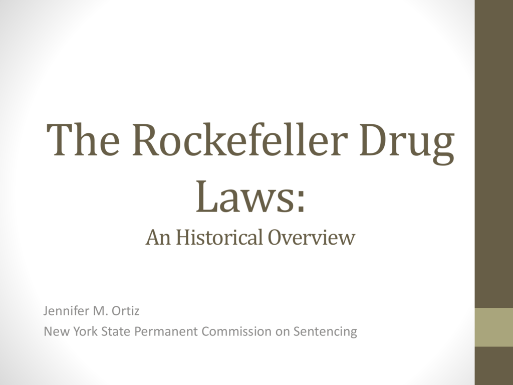 Rockefeller Drug Laws Sentencing Chart